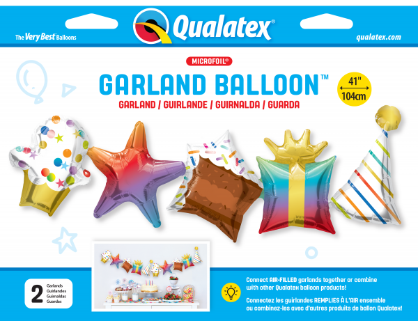 Birthday Balloon Garland Pack of 2