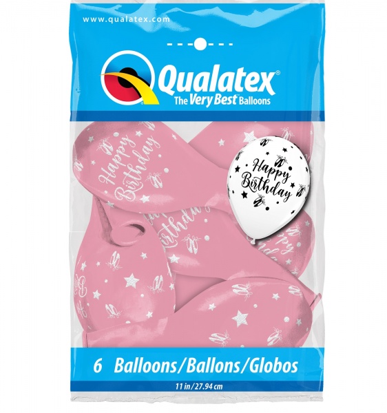 Ballerina Slippers Birthday Balloons Pack of 6