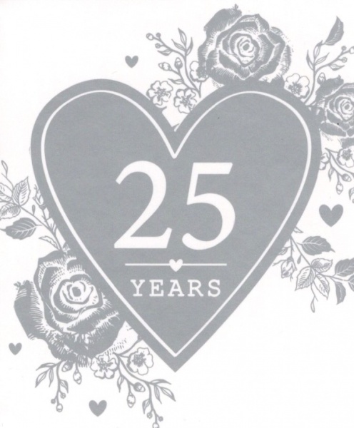 Forever & Always 25th Anniversary Gift Tag