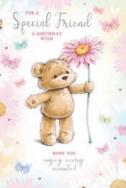 Daisy Flower Friend Birthday Card