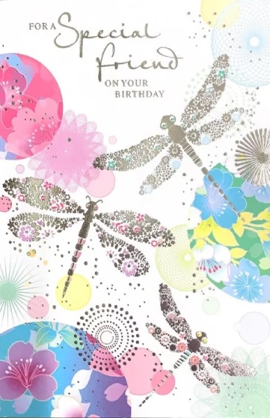Dragonflies Special Friend Birthday Card