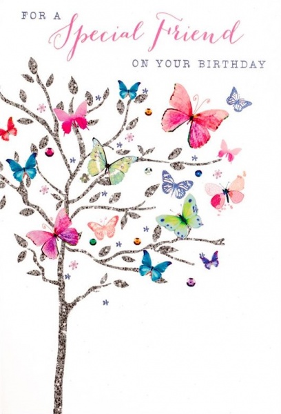 Butterfly Tree Special Friend Birthday Card