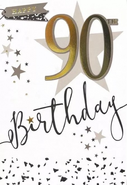 Stars 90th Birthday Card