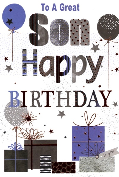 Happy Birthday To You Son Birthday Card