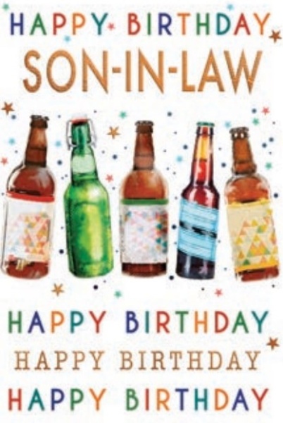 Birthday Beers Son-In-Law Birthday Card