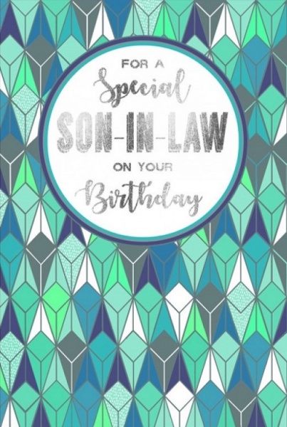 Special Son In Law Birthday Card