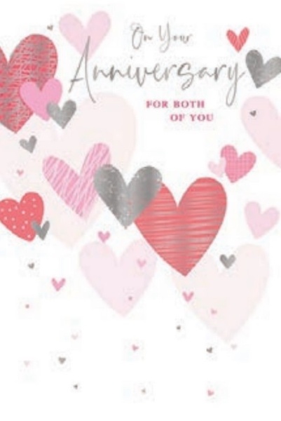 Hearts Your Anniversary Card