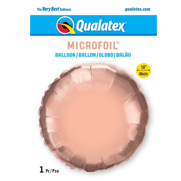 Rose Gold 18'' Round Foil Balloon