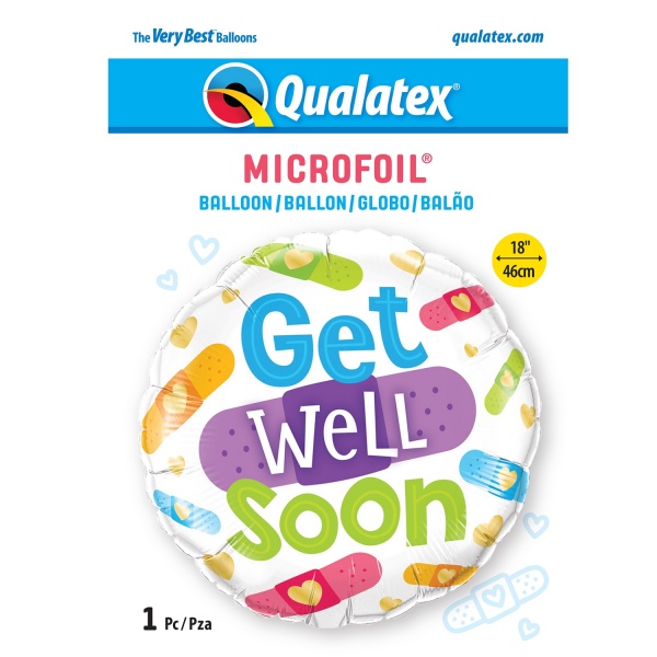 Bandages 18'' Foil Get Well Balloon