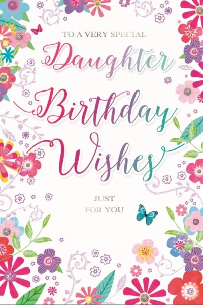 Birthday Wishes Daughter Birthday Card