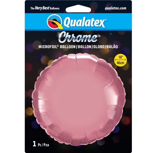 Chrome Mauve 18'' Round Foil Balloon