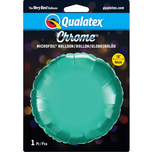 Chrome Green 18'' Round Foil Balloon