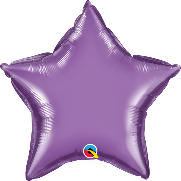 Chrome Purple 20'' Star Foil Balloon