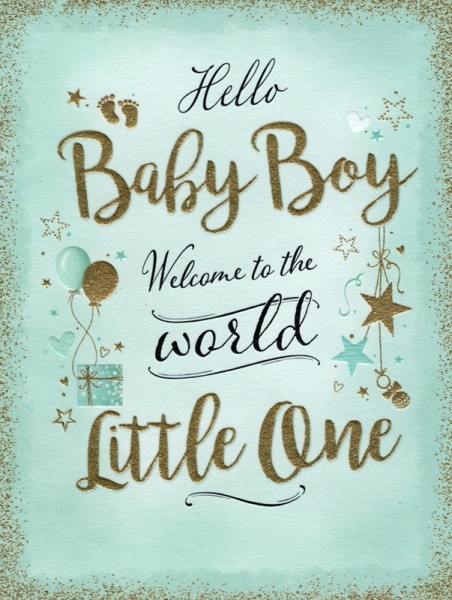 Gifts New Baby Boy Card