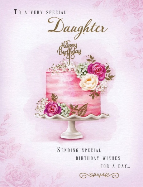 Cake Daughter Birthday Card