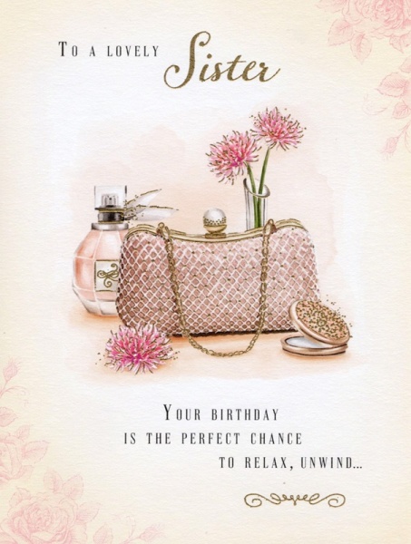 Handbag Sister Birthday Card