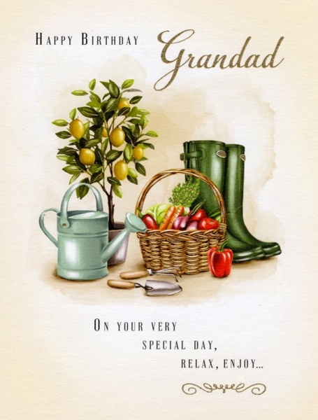 Gardening Grandad Birthday Card