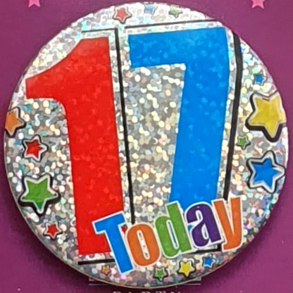17 Today Birthday Badge