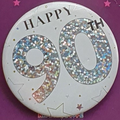 Happy 90th Birthday Badge