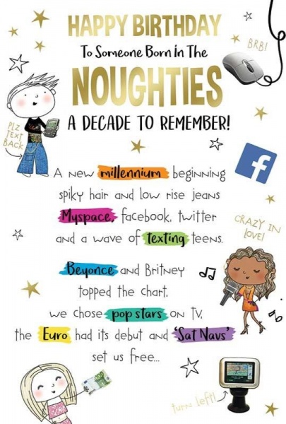 Born In The Noughties Birthday Card