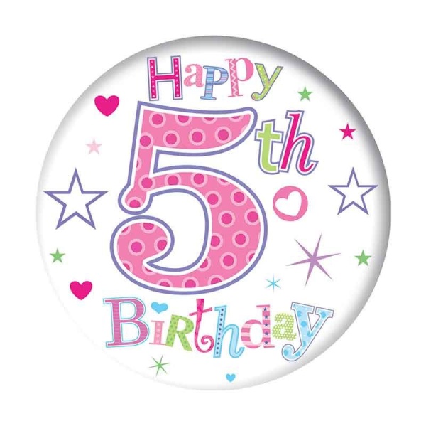 Happy 5th Birthday Badge