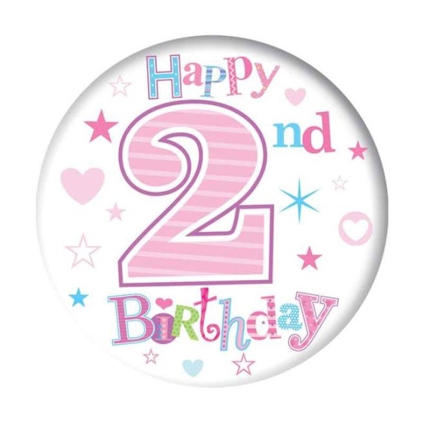 Happy 2nd Birthday Badge