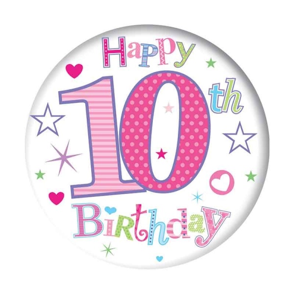 Happy 10th Birthday Badge