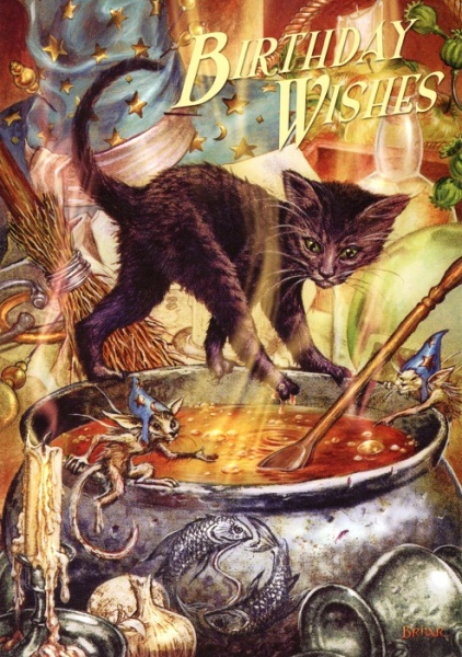 Cauldron Capers Birthday Card