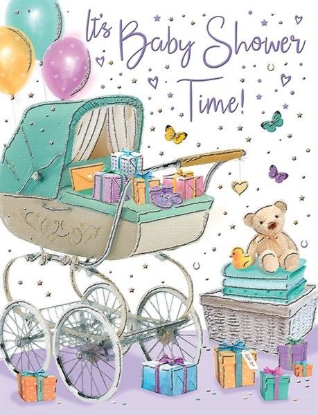 It's Baby Shower Time Baby Shower Card