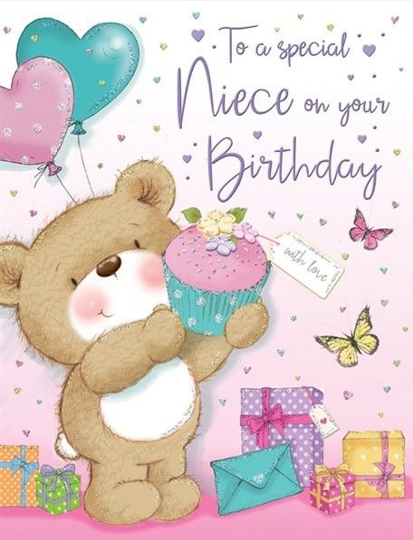 Cupcake Niece Birthday Card
