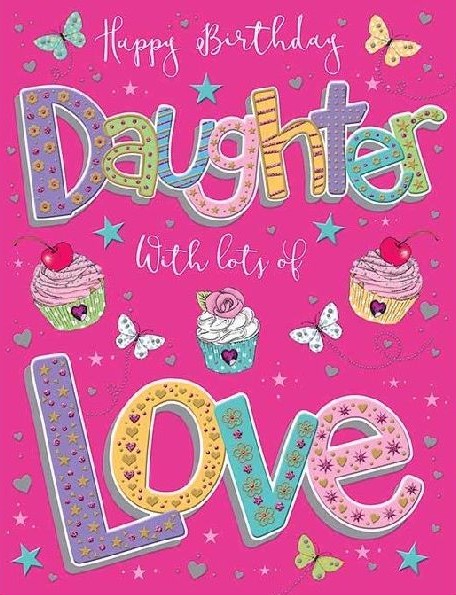 Cupcakes Daughter Birthday Card