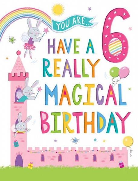 A Really Magical Birthday 6th Birthday Card
