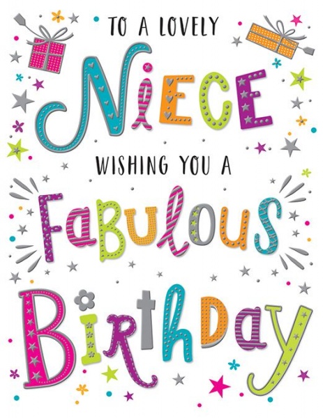 Fabulous Birthday Niece Birthday Card