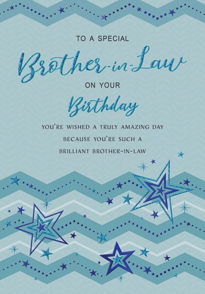 Stars & Stripes Brother-In-Law Birthday Card