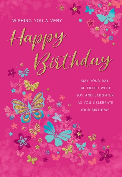 Butterflies Birthday Card