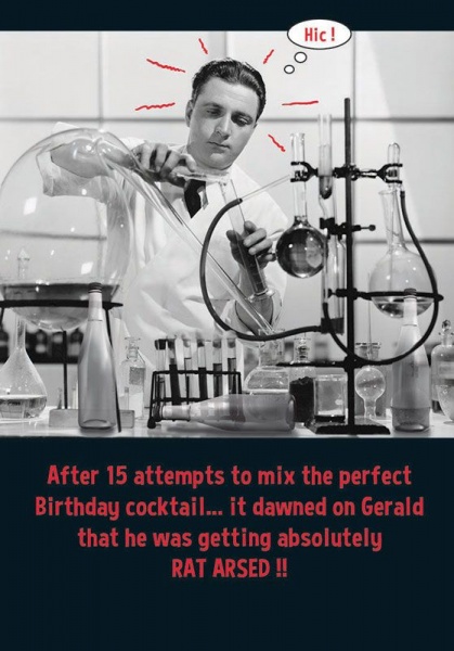 The Perfect Cocktail Birthday Card