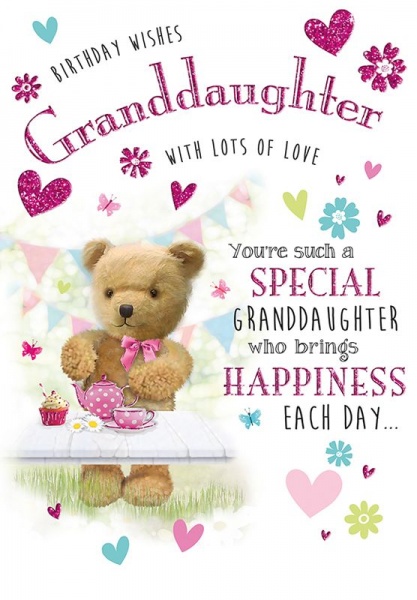 Birthday Wishes Grand-Daughter Birthday Card