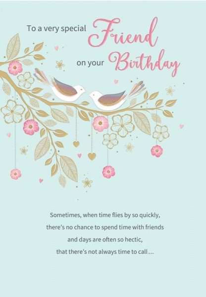 Birds Special Friend Birthday Card