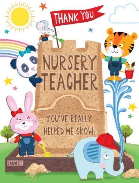 Nursery Teacher Thank You Card