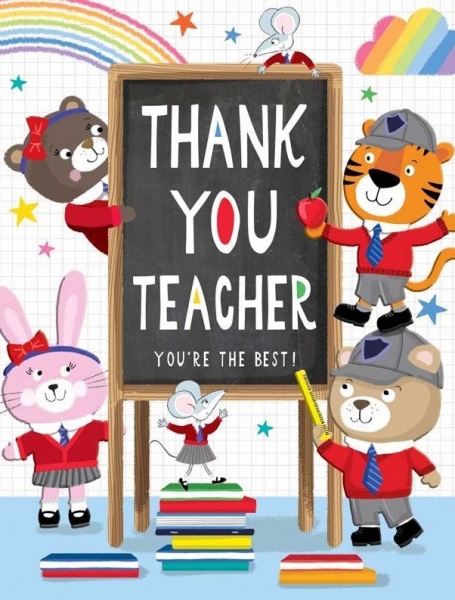 Thank You Teacher Thank You Card