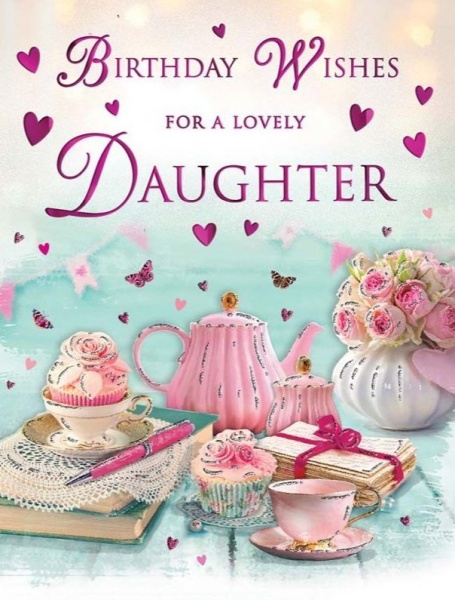 Tea & Cake Daughter Birthday Card