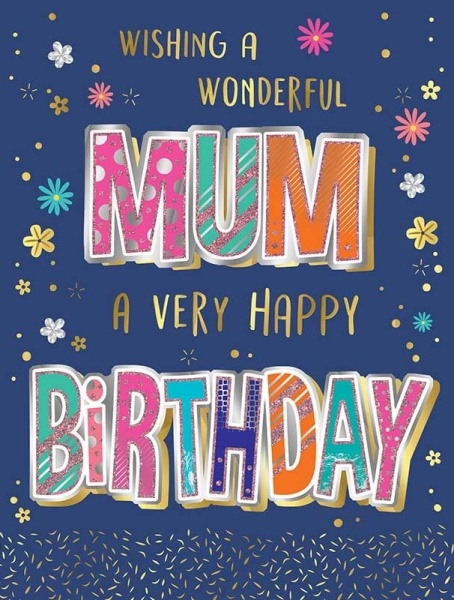 Flowers Mum Birthday Card