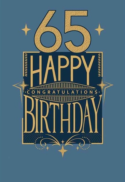 Congratulations 65th Birthday Card