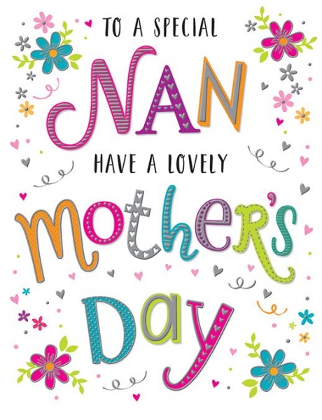 A Special Nan Mother's Day Card