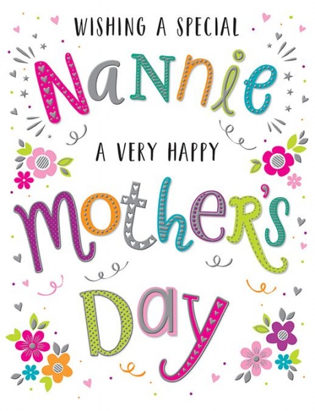 A Special Nannie Mother's Day Card