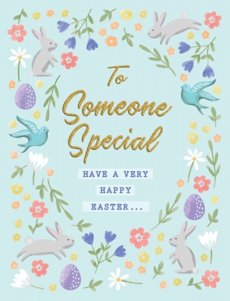 Flowers Someone Special Easter Card