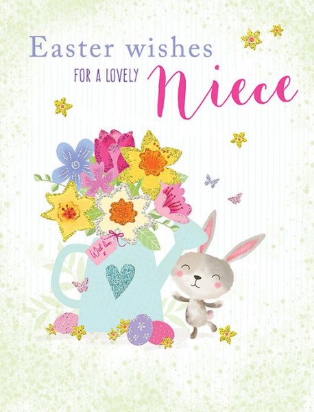 Easter Wishes Niece Easter Card