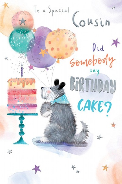 Did Somebody Say Birthday Cake Cousin Birthday Card
