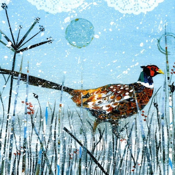 Winter's Surprise Robin & Winter Meadow Pheasant Christmas Cards Pack Of 10