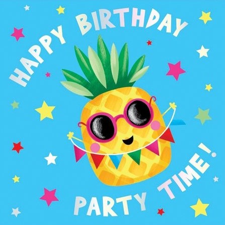 Party Time Birthday Card